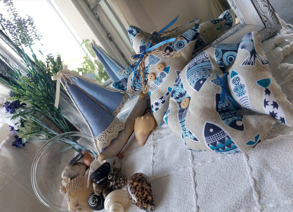 Decoración Marina Art Déco - Conjunto de 3 Piezas