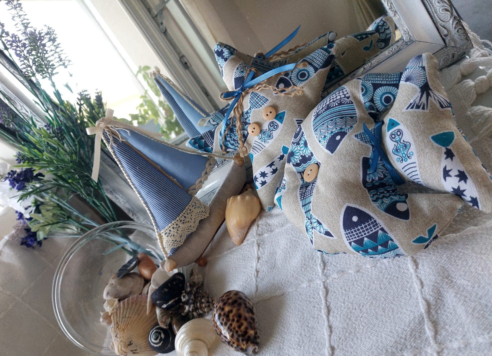 Decoración Marina Art Déco - Conjunto de 3 Piezas